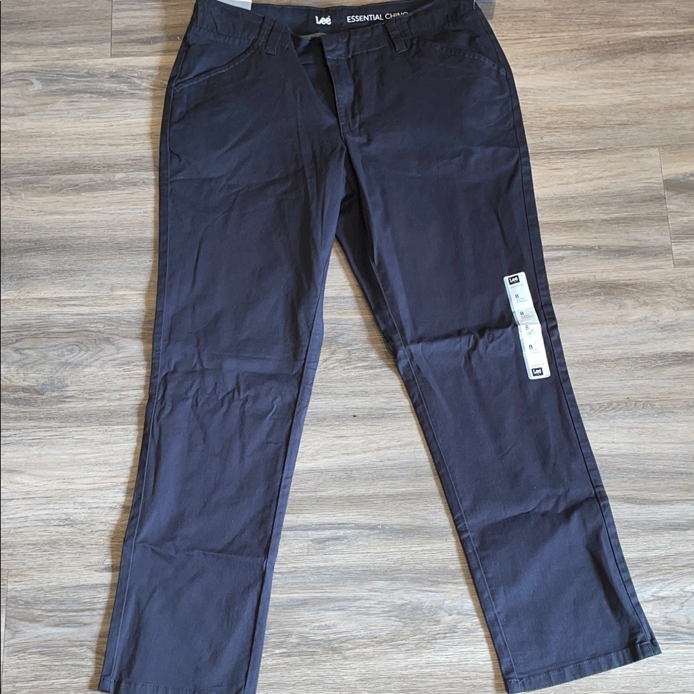 Lee Women's Dark Gray Straight Leg Jeans